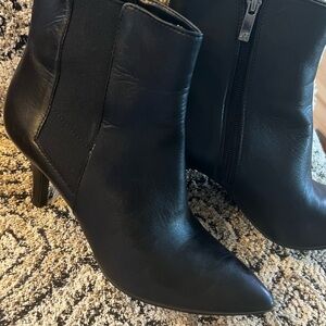 Anne Klein Sleek Black Ankle Booties
